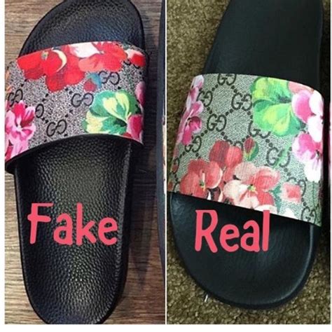 gucci bloom fake vs real|how to check gucci slides.